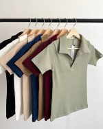 تیشرت یقه شکاری - تصویر 4